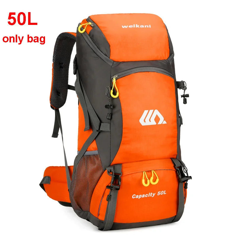 50L Travel Backpack | Waterproof Hiking Camping Rucksack for Men, Large Outdoor Climbing & Mountaineering Bag